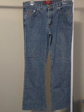 Lois Jeans Bootcut Blue Denim Size 31 Made in Canada High Rise